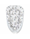 BN-5907501408746,MimiNu - Set 4 in 1 Cosulet bebelus Baby Cocoon 75x55 cm, Husa 100% bumbac, Din bumbac certificat Oeko Tex Stan