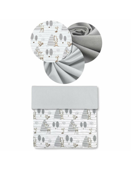 BN-5907501408746,MimiNu - Set 4 in 1 Cosulet bebelus Baby Cocoon 75x55 cm, Husa 100% bumbac, Din bumbac certificat Oeko Tex Stan