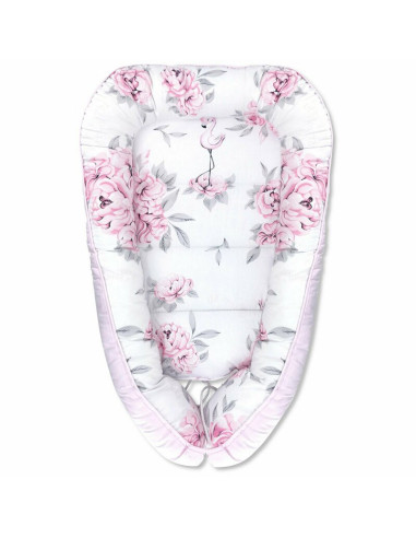 BN-6426972004510,MimiNu - Set 4 in 1 Cosulet bebelus Baby Cocoon 75x55 cm, Husa 100% bumbac, Din bumbac certificat Oeko Tex Stan