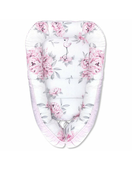BN-6426972004510,MimiNu - Set 4 in 1 Cosulet bebelus Baby Cocoon 75x55 cm, Husa 100% bumbac, Din bumbac certificat Oeko Tex Stan