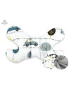 BN-6426972004534,MimiNu - Set 4 in 1 Cosulet bebelus Baby Cocoon 75x55 cm, Husa 100% bumbac, Din bumbac certificat Oeko Tex Stan