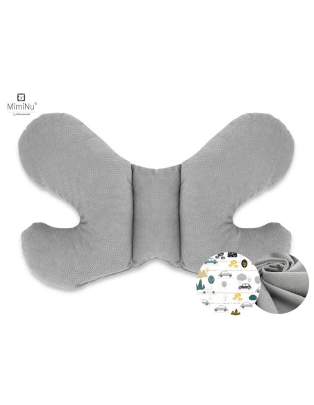 BN-6426972004534,MimiNu - Set 4 in 1 Cosulet bebelus Baby Cocoon 75x55 cm, Husa 100% bumbac, Din bumbac certificat Oeko Tex Stan