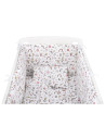 BN-BN197,BabyNeeds - Lenjerie patut 5 piese, Cu doua protectii laterale, Pernuta, Plapumioara, Cearceaf, Din bumbac, Pentru patu