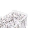 BN-BN197,BabyNeeds - Lenjerie patut 5 piese, Cu doua protectii laterale, Pernuta, Plapumioara, Cearceaf, Din bumbac, Pentru patu