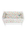 BN-BN203,BabyNeeds - Lenjerie patut 5 piese, Cu doua protectii laterale, Pernuta, Plapumioara, Cearceaf, Din bumbac, Pentru patu