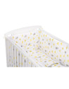 BN-BN216,BabyNeeds - Lenjerie patut 5 piese, Cu doua protectii laterale, Pernuta, Plapumioara, Cearceaf, Din bumbac, Pentru patu
