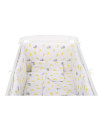 BN-BN216,BabyNeeds - Lenjerie patut 5 piese, Cu doua protectii laterale, Pernuta, Plapumioara, Cearceaf, Din bumbac, Pentru patu