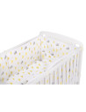 BN-BN216,BabyNeeds - Lenjerie patut 5 piese, Cu doua protectii laterale, Pernuta, Plapumioara, Cearceaf, Din bumbac, Pentru patu