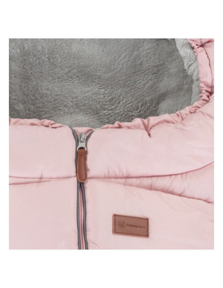 BN-531821,Petite&Mars - Sac de iarna pentru carucior, landou sau scaun auto Jibot, 100x48 cm, Impermeabil, Cu elemente reflector