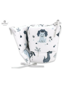 BN-6426972004923,MimiNu - Aparatoare pentru patut 120x60 cm, Din bumbac certificat Oeko Tex Standard 100, Cu inaltimea de 30 cm, 2