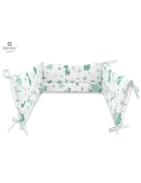 BN-6426972004930,MimiNu - Aparatoare pentru patut 120x60 cm, Din bumbac certificat Oeko Tex Standard 100, Cu inaltimea de 30 cm,