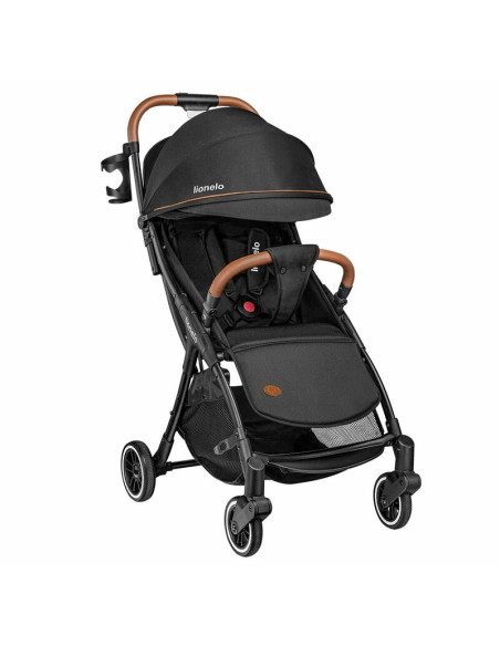 BN-LO-JULIE_ONE_BLACK,Lionelo - Carucior sport Julie One, De la nastere, Cu accesorii, Cadru din aluminiu, 0-22 kg, Conform cu s