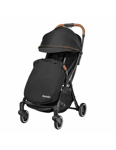 BN-LO-JULIE_ONE_BLACK,Lionelo - Carucior sport Julie One, De la nastere, Cu accesorii, Cadru din aluminiu, 0-22 kg, Conform cu s