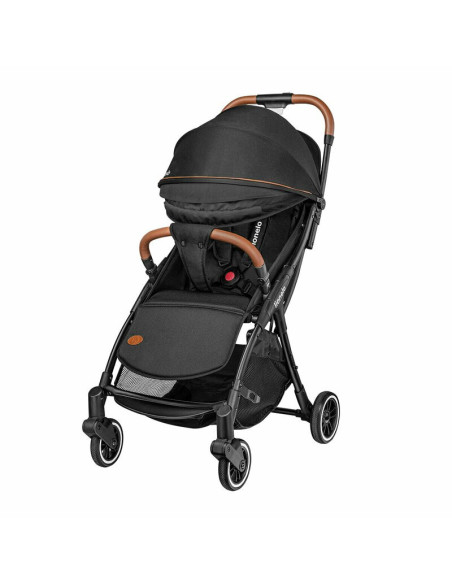 BN-LO-JULIE_ONE_BLACK,Lionelo - Carucior sport Julie One, De la nastere, Cu accesorii, Cadru din aluminiu, 0-22 kg, Conform cu s