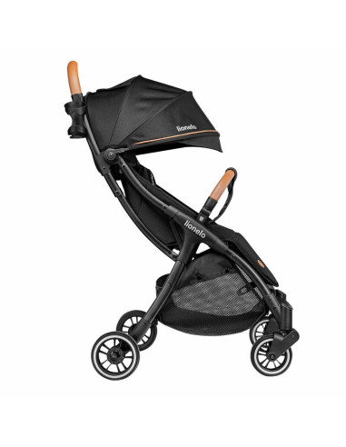 BN-LO-JULIE_ONE_BLACK,Lionelo - Carucior sport Julie One, De la nastere, Cu accesorii, Cadru din aluminiu, 0-22 kg, Conform cu s