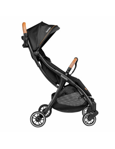 BN-LO-JULIE_ONE_BLACK,Lionelo - Carucior sport Julie One, De la nastere, Cu accesorii, Cadru din aluminiu, 0-22 kg, Conform cu s