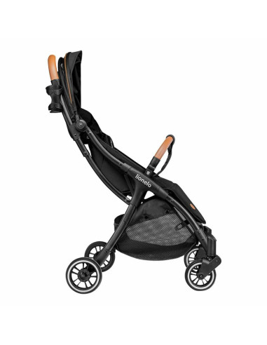 BN-LO-JULIE_ONE_BLACK,Lionelo - Carucior sport Julie One, De la nastere, Cu accesorii, Cadru din aluminiu, 0-22 kg, Conform cu s
