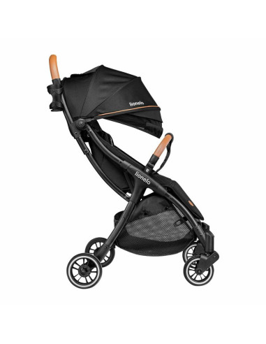 BN-LO-JULIE_ONE_BLACK,Lionelo - Carucior sport Julie One, De la nastere, Cu accesorii, Cadru din aluminiu, 0-22 kg, Conform cu s