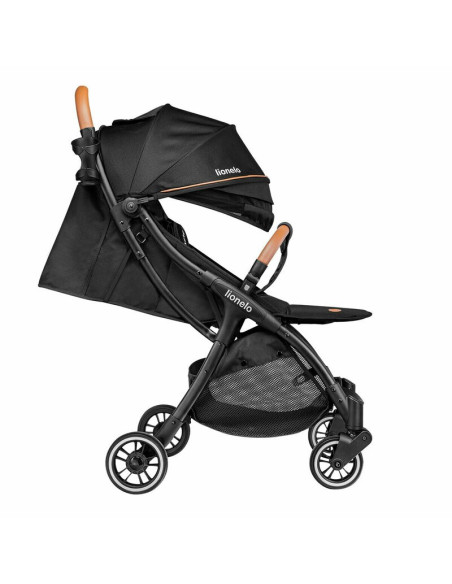 BN-LO-JULIE_ONE_BLACK,Lionelo - Carucior sport Julie One, De la nastere, Cu accesorii, Cadru din aluminiu, 0-22 kg, Conform cu s