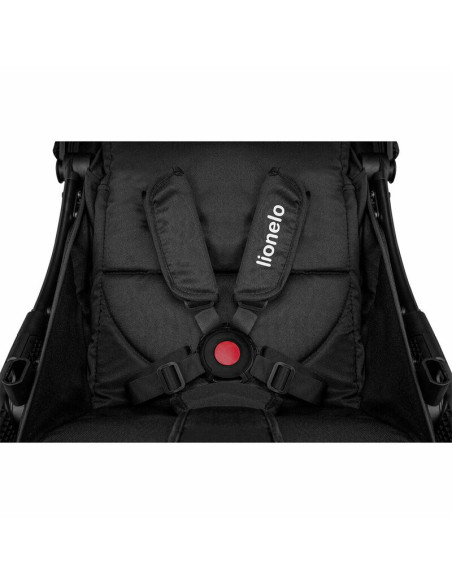 BN-LO-JULIE_ONE_BLACK,Lionelo - Carucior sport Julie One, De la nastere, Cu accesorii, Cadru din aluminiu, 0-22 kg, Conform cu s