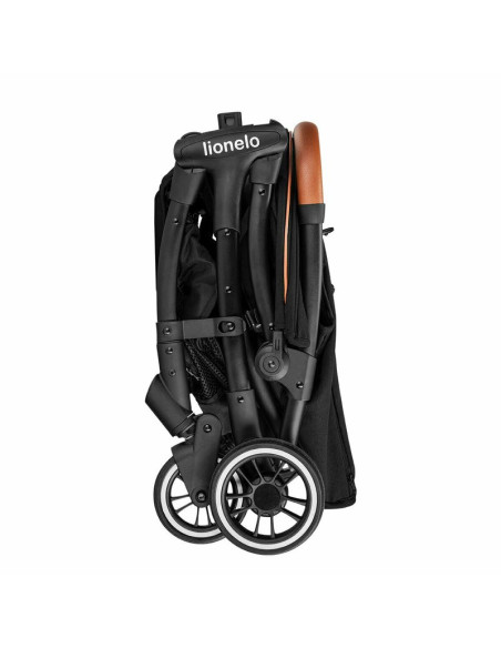 BN-LO-JULIE_ONE_BLACK,Lionelo - Carucior sport Julie One, De la nastere, Cu accesorii, Cadru din aluminiu, 0-22 kg, Conform cu s