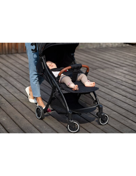 BN-LO-JULIE_ONE_BLACK,Lionelo - Carucior sport Julie One, De la nastere, Cu accesorii, Cadru din aluminiu, 0-22 kg, Conform cu s