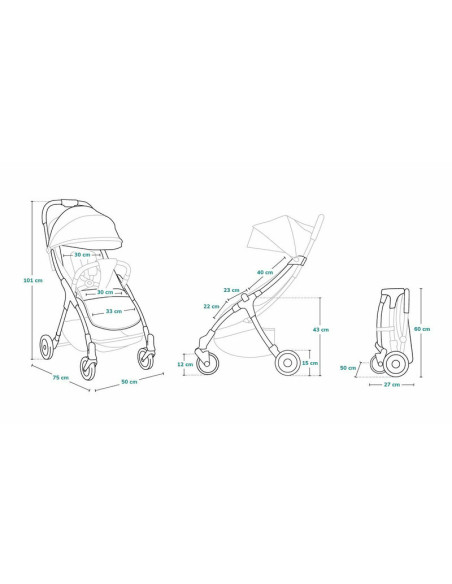 BN-LO-JULIE_ONE_BLACK,Lionelo - Carucior sport Julie One, De la nastere, Cu accesorii, Cadru din aluminiu, 0-22 kg, Conform cu s