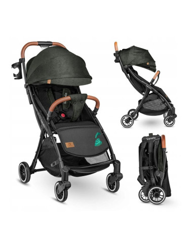 BN-LO-JULIE_ONE_TROPICAL_GREEN,Lionelo - Carucior sport Julie One, De la nastere, Cu accesorii, Cadru din aluminiu, 0-22 kg, Con