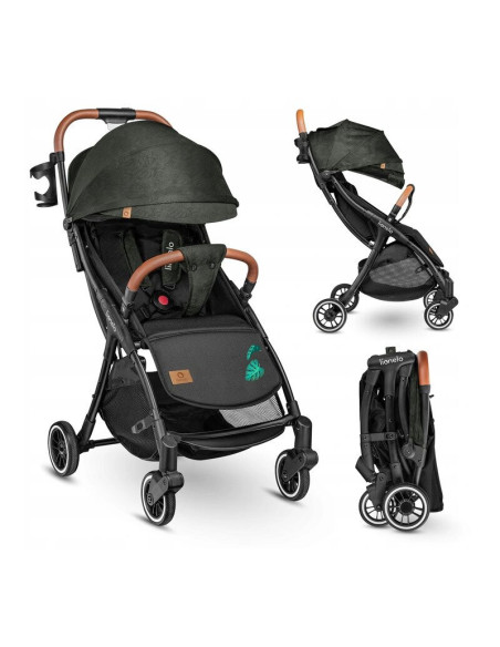BN-LO-JULIE_ONE_TROPICAL_GREEN,Lionelo - Carucior sport Julie One, De la nastere, Cu accesorii, Cadru din aluminiu, 0-22 kg, Con