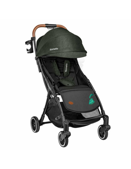 BN-LO-JULIE_ONE_TROPICAL_GREEN,Lionelo - Carucior sport Julie One, De la nastere, Cu accesorii, Cadru din aluminiu, 0-22 kg, Con