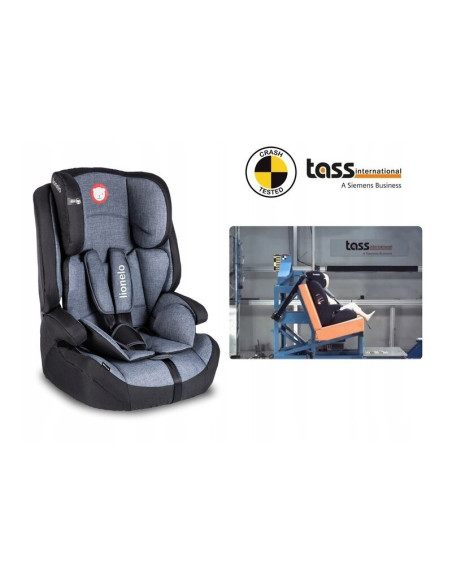 BN-LO-NICO_BLACK,Lionelo - Scaun auto Nico Spatar detasabil, Protectie laterala, 9-36 Kg, Conform cu standardul european de secu