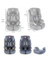 BN-LO-NICO_BLACK,Lionelo - Scaun auto Nico Spatar detasabil, Protectie laterala, 9-36 Kg, Conform cu standardul european de secu