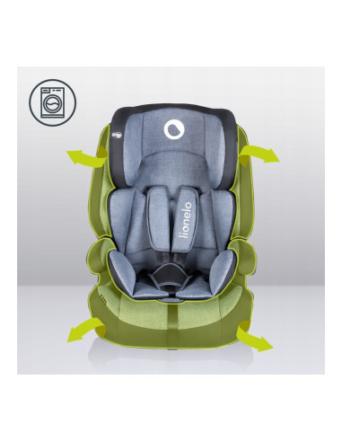 BN-LO-NICO_BLACK,Lionelo - Scaun auto Nico Spatar detasabil, Protectie laterala, 9-36 Kg, Conform cu standardul european de secu