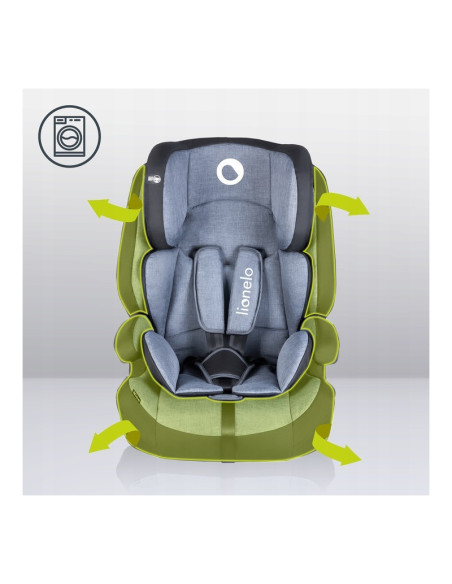 BN-LO-NICO_BLACK,Lionelo - Scaun auto Nico Spatar detasabil, Protectie laterala, 9-36 Kg, Conform cu standardul european de secu