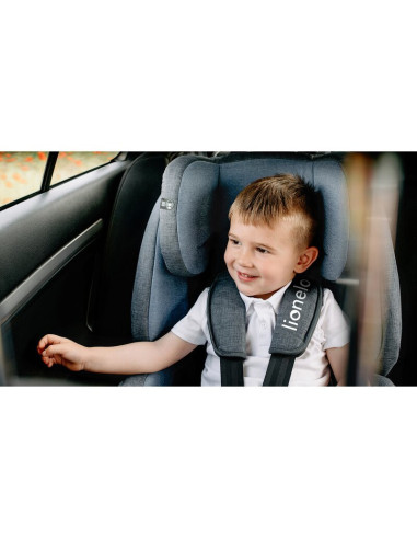 BN-LO-NICO_BLACK,Lionelo - Scaun auto Nico Spatar detasabil, Protectie laterala, 9-36 Kg, Conform cu standardul european de secu