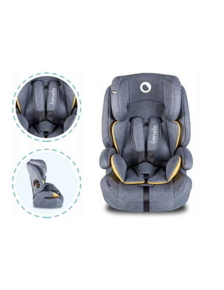 BN-LO-NICO_YELLOW,Lionelo - Scaun auto Nico Spatar detasabil, Protectie laterala, 9-36 Kg, Conform cu standardul european de sec