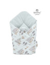 BN-6426972005036,MimiNu - Paturica de infasat cu doua fete, Cu multiple utilizari, Cu inchidere arici velcro, Dimensiune 75x75 c