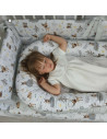 BN-6426972004886,MimiNu - Cosulet bebelus pentru dormit cu doua fete, Baby Nest 105x66 cm, Husa 100% bumbac, Din bumbac certific