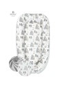 BN-6426972004909,MimiNu - Cosulet bebelus pentru dormit cu doua fete, Baby Nest 105x66 cm, Husa 100% bumbac, Din bumbac certific