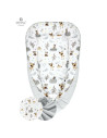 BN-6426972005081,MimiNu - Cosulet bebelus pentru dormit, Baby Cocoon 75x55 cm, Husa 100% bumbac, Din bumbac certificat Oeko Tex