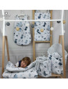 BN-6426972005128,MimiNu - Organizator pentru patut, Din bumbac certificat Oeko Tex Standard 100, Cu 6 compartimente, Cu doua pan