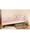 BN-QM-RHEA_BEIGE,Qmini - Bariera de pat Rhea, 150 x 42 cm, Inaltimea 42 cm, Instalare usoara, Cu inclinare la 180 grade, Beige