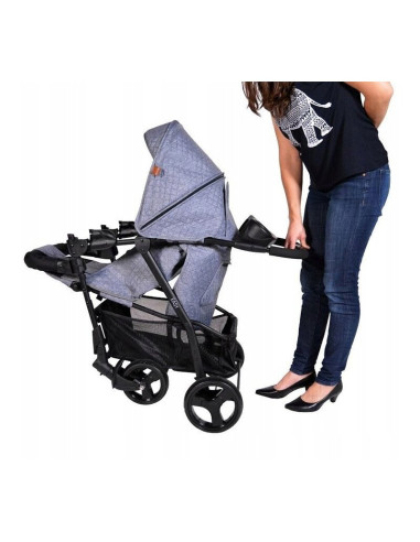 BN-439338,Petite&Mars - Carucior sport Easy, 6-36 luni, Cos depozitare mare, Heritage Folk