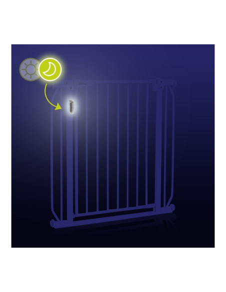 BN-LO-TRUUS_SLIM_LED_WHITE,Lionelo - Poarta de siguranta prin presiune Truus Slim Led, Cu lumina Led cu senzor, 105 cm, Conform 