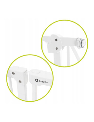 BN-LO-TRUUS_SLIM_LED_WHITE,Lionelo - Poarta de siguranta prin presiune Truus Slim Led, Cu lumina Led cu senzor, 105 cm, Conform 