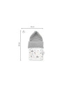 BN-6426972005319,MimiNu - Sac de iarna universal, Impermeabil, Cu fermoar si gluga, Din bumbac si tesatura pufoasa de catifea, M