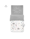 BN-6426972005319,MimiNu - Sac de iarna universal, Impermeabil, Cu fermoar si gluga, Din bumbac si tesatura pufoasa de catifea, M