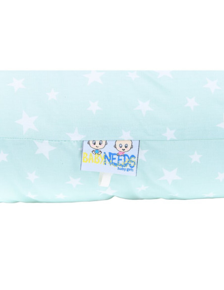 BN-BN223,BabyNeeds - Perna multifunctionala Soft Plus, Mint cu stelute