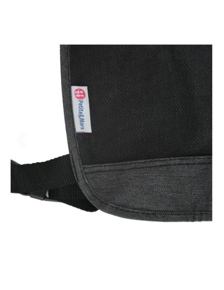 BN-901371,Petite&Mars - Organizator universal pentru masina 38.5x58 cm, Cu multiple buzunare, Order, Gri-Negru