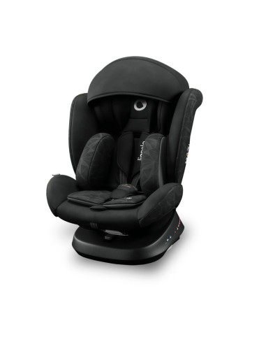 BN-LO-BASTIAAN_ONE_BLACK_ONYX,Lionelo - Scaun auto Bastiaan One Pozitie de somn, Protectie laterala, Rotire 360 grade, Top Tethe